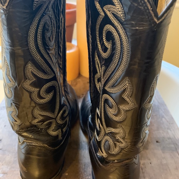 SOLD ❤️ Justin Leather London Calf Cowboy Boots - Picture 3 of 8